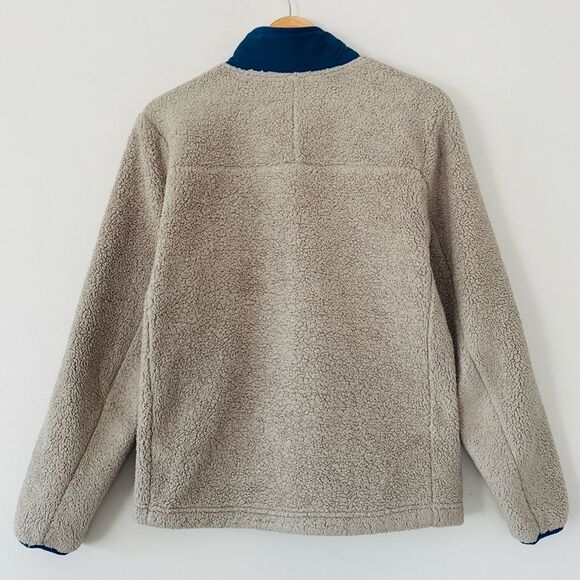 The North Face Teddy Gray and Blue Freece Jacket sz S/P - Picture 4 of 10